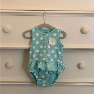 NWOT Carter’s Blue Polka Dot Onesie